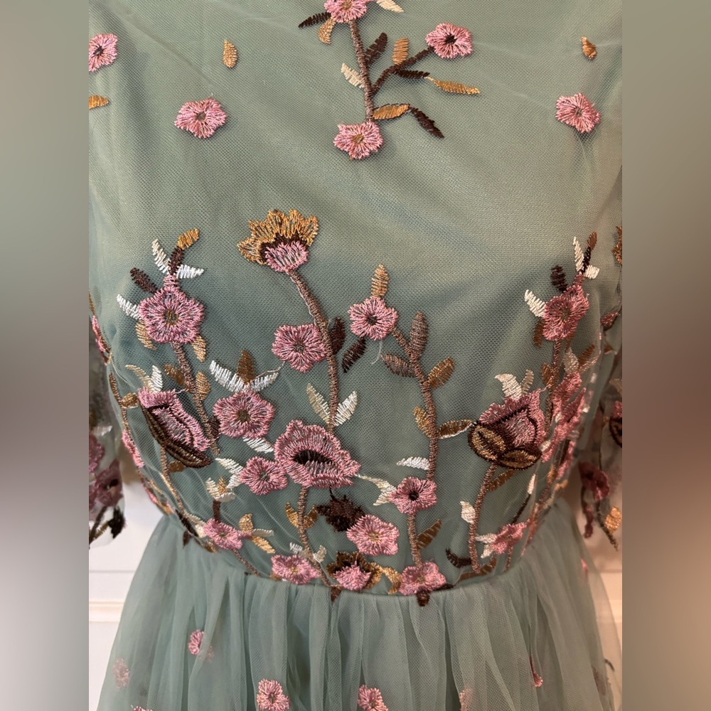 Baltic Born Sage Green Floral Midi Dress - Picture 8 of 12